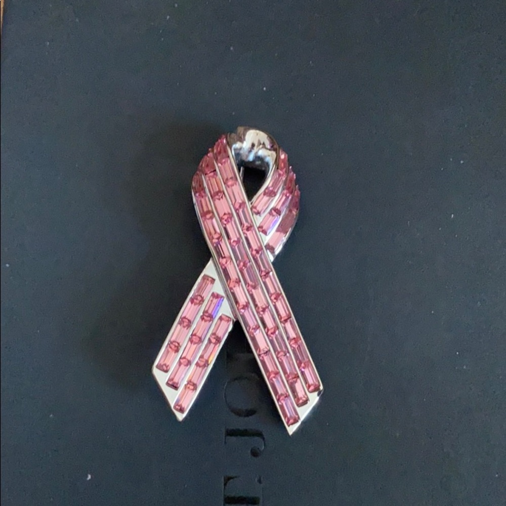 St.Johns Pink Swarovski Crystal Brooch Pin